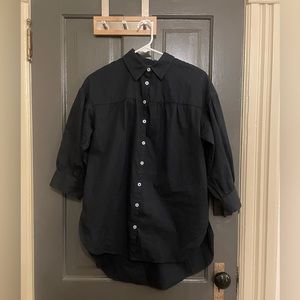 maeve by anthropologie oversized button down blouse